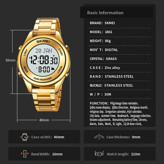 LuxeVision watch gold color