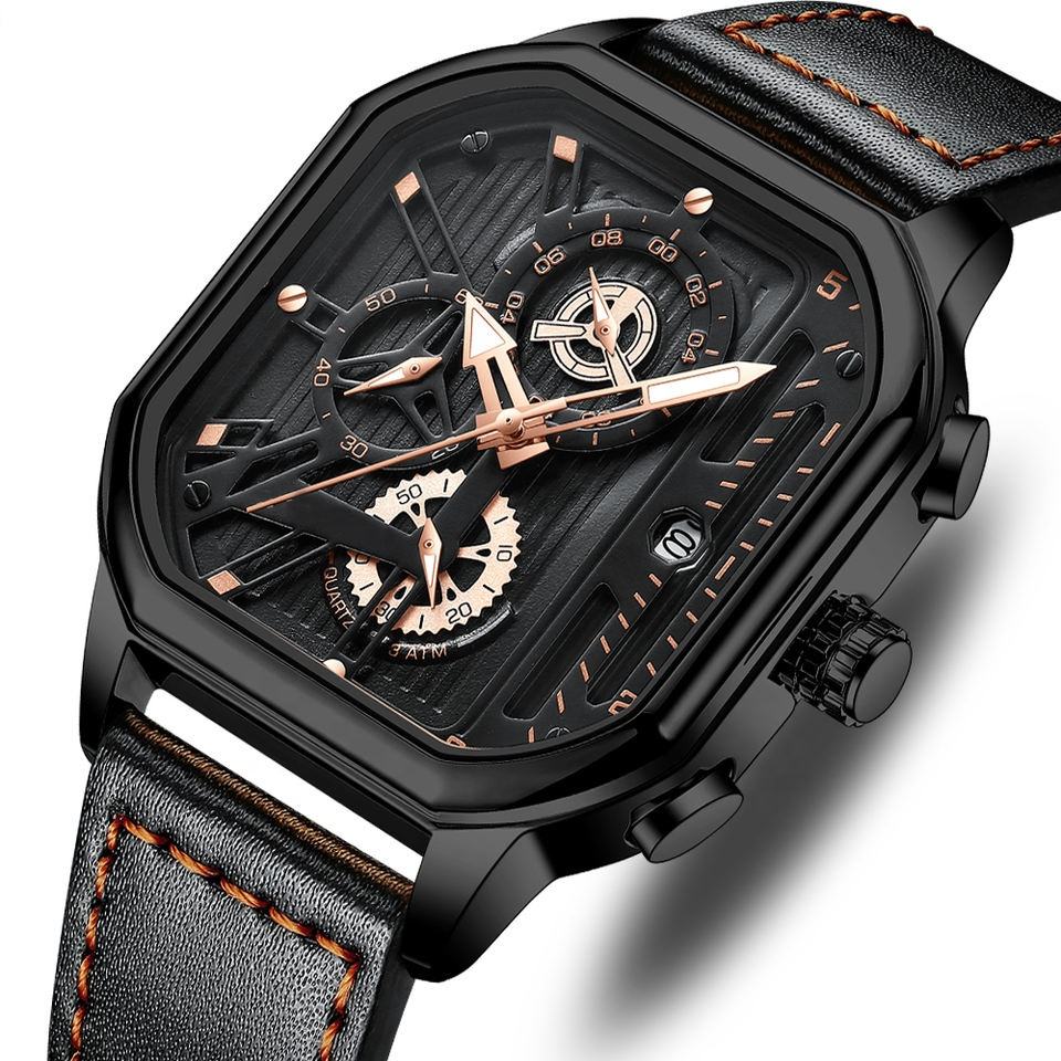 Eterni Time watch, black color