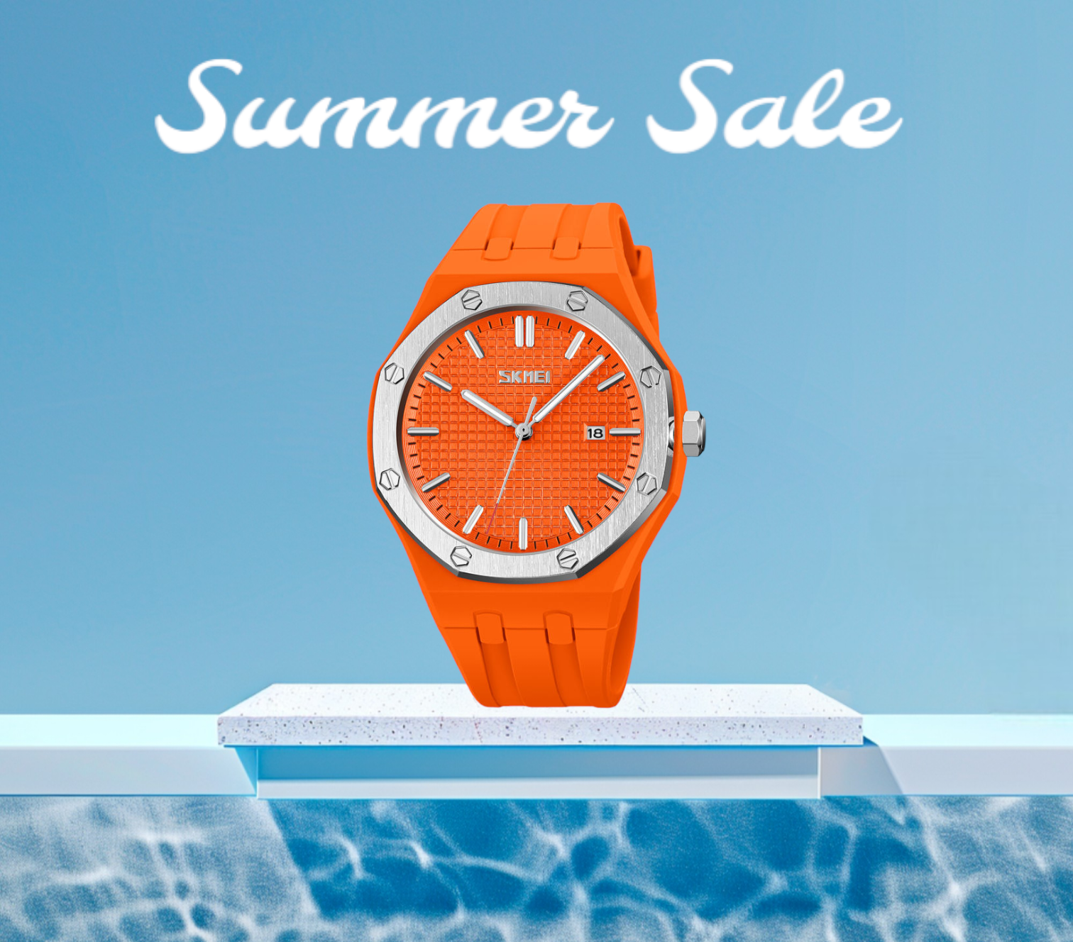 Business Men's Watch Orange