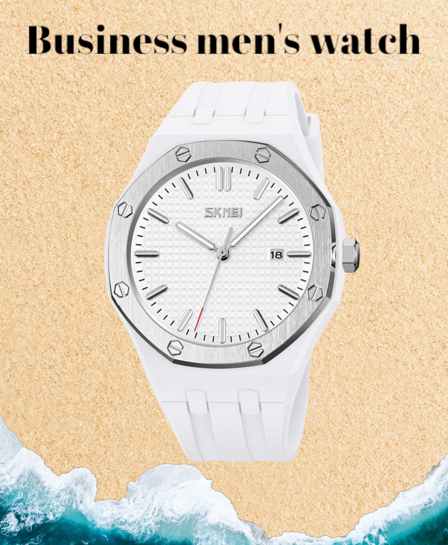 Business Men's Watch white color