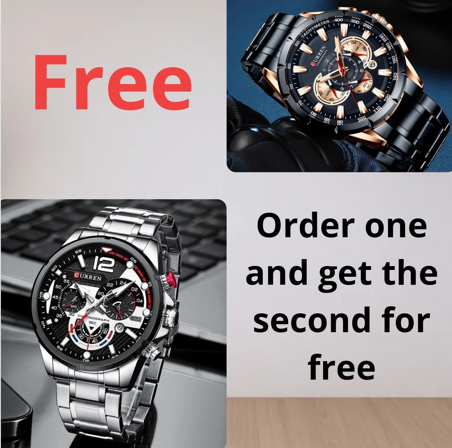 Free offer: buy one piece and get the other for free