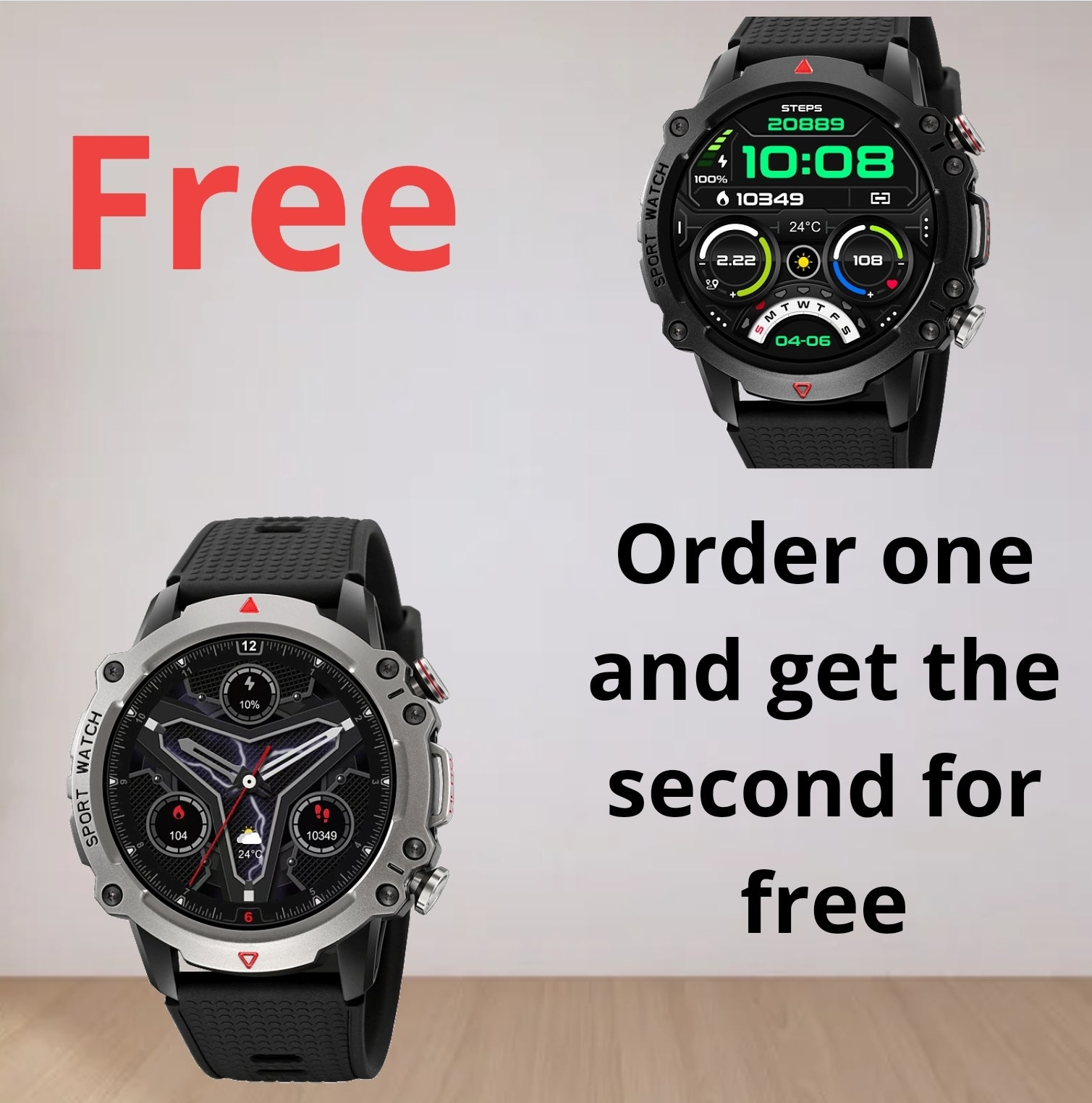 Free offer: buy one piece and get the other for free